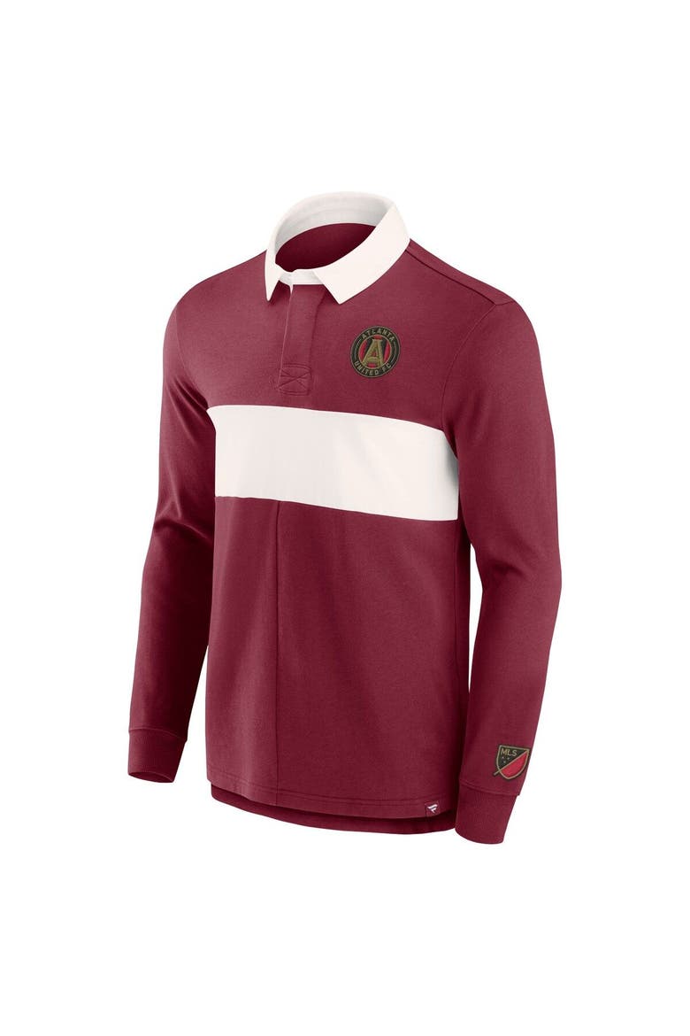 Men's Fanatics Branded Red Atlanta United FC Penalty Kick Long Sleeve Polo, Alternate, color, Red