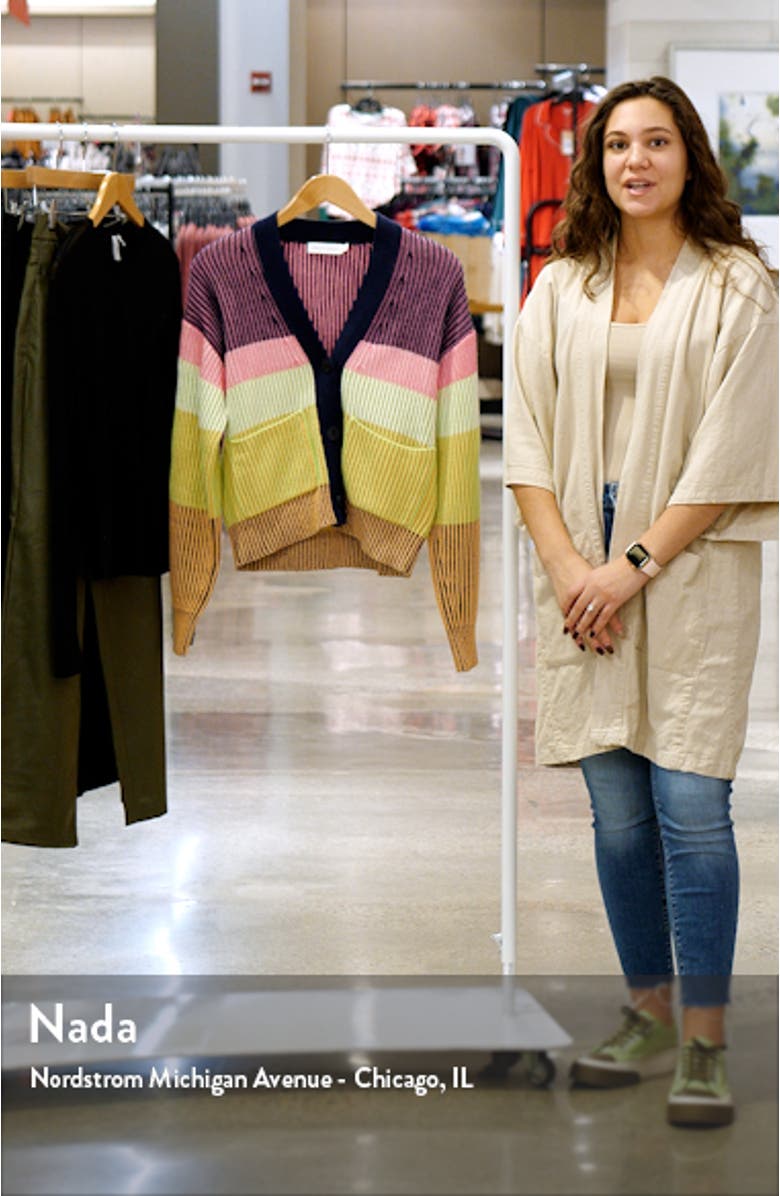 Safford Stripe Cotton & Cashmere Cardigan, sales video thumbnail