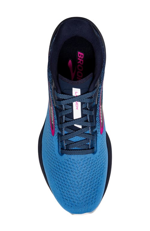 Brooks Women's Launch Gts 10 Running Shoes In Peacoat/marina Blue/pink Glo In Peacoat/marina Blue/pink Glo