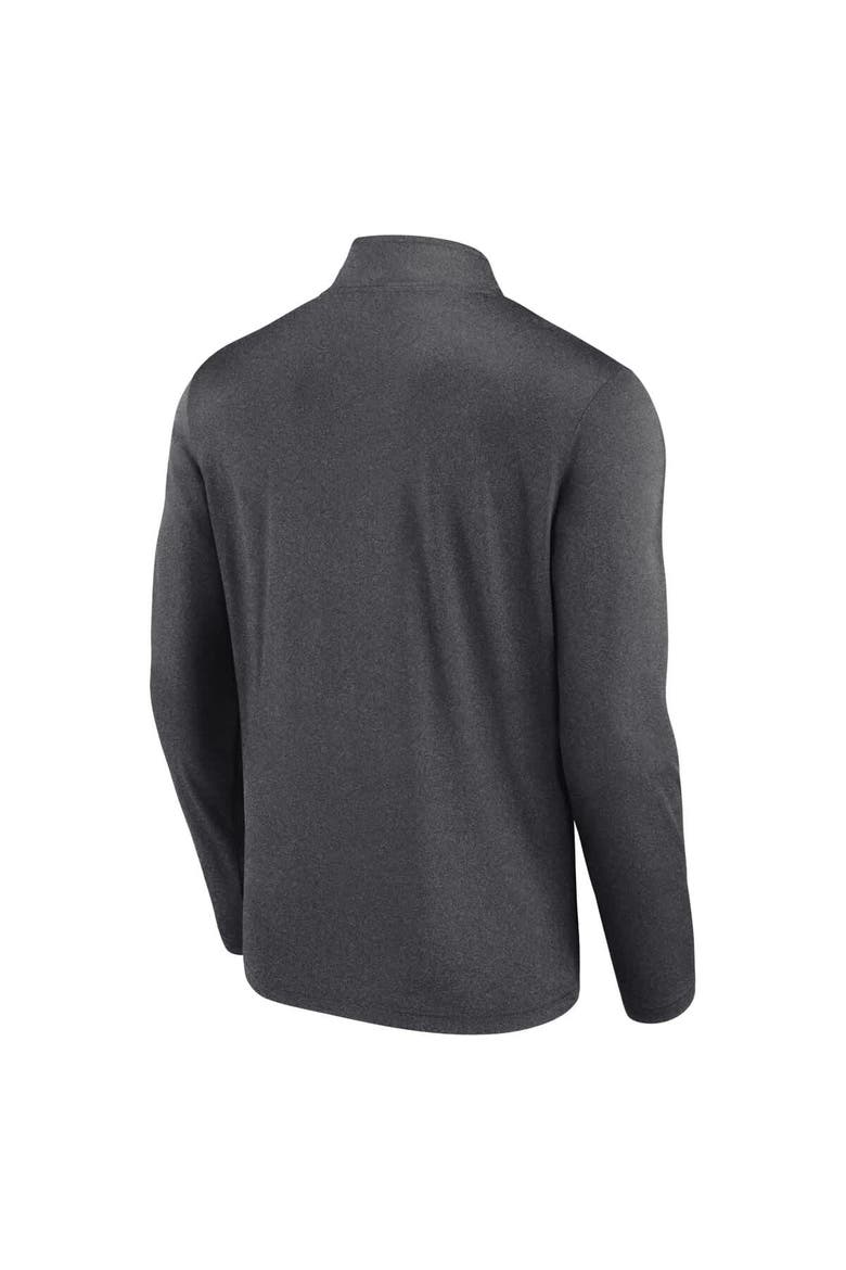 Men's Fanatics  Charcoal Cleveland Browns Head-to-Head Quarter-Zip Pullover, Alternate, color, Charcoal