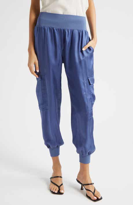 Cinq à Sept Giles Cupro Crop Cargo Joggers