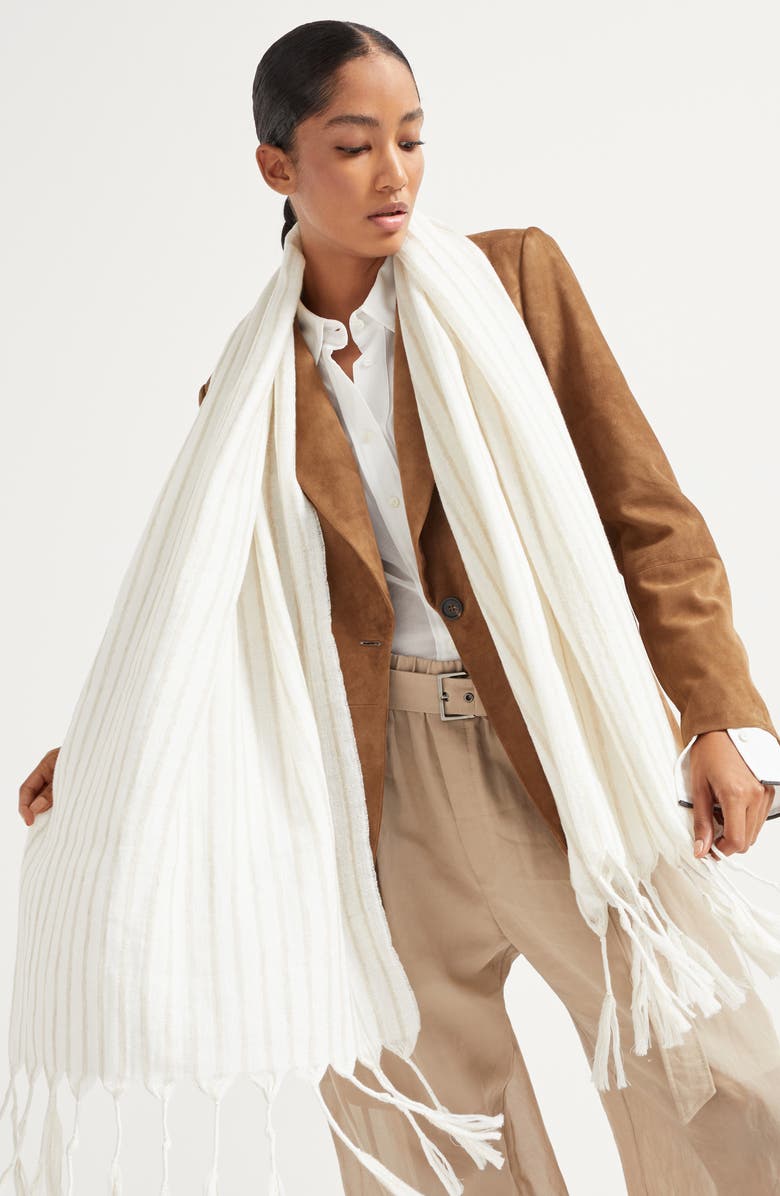 Brunello Cucinelli Double scarf, Alternate, color, 