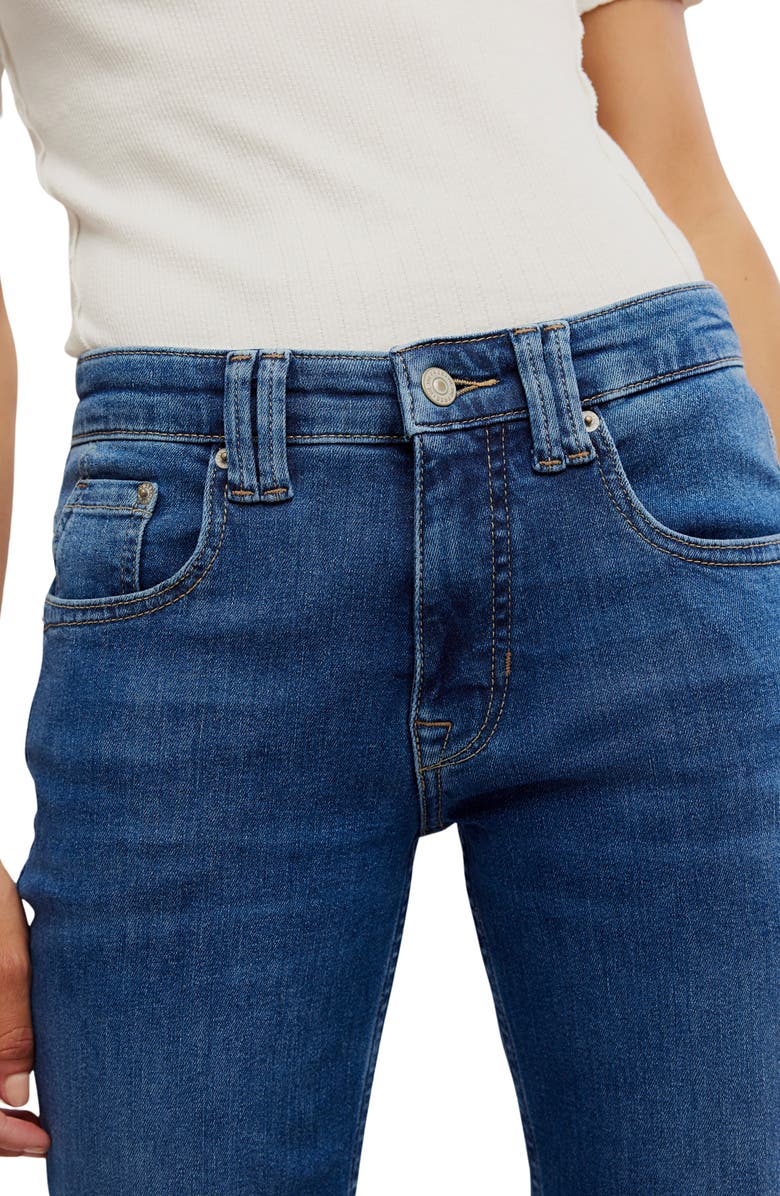 Free People Oracle Low Rise Slim Straight Leg Jeans, Alternate, color, Skys The Limit