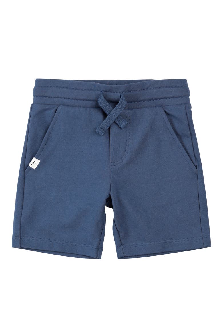 Blue Shirt & Shorts Set, Alternate, color, DUSTY BLUE