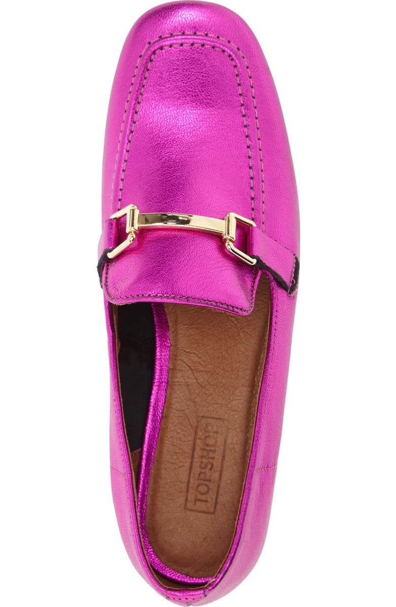 Topshop 'Karter' Square Toe Loafer, Alternate, color,