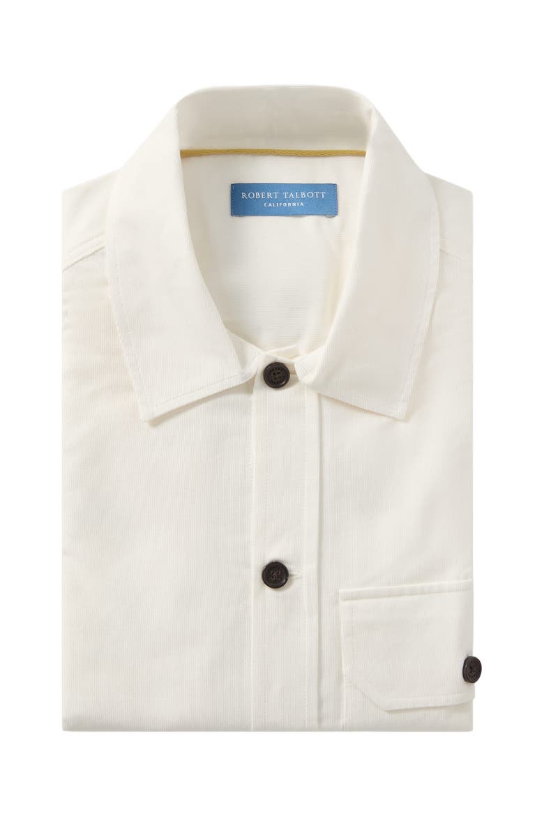 Burton Pinwale Corduroy Shirt Jacket, Alternate, color, Cream