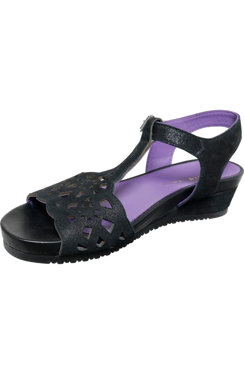 David Tate Oslo Wedge T-Strap Sandal, Alternate, color,