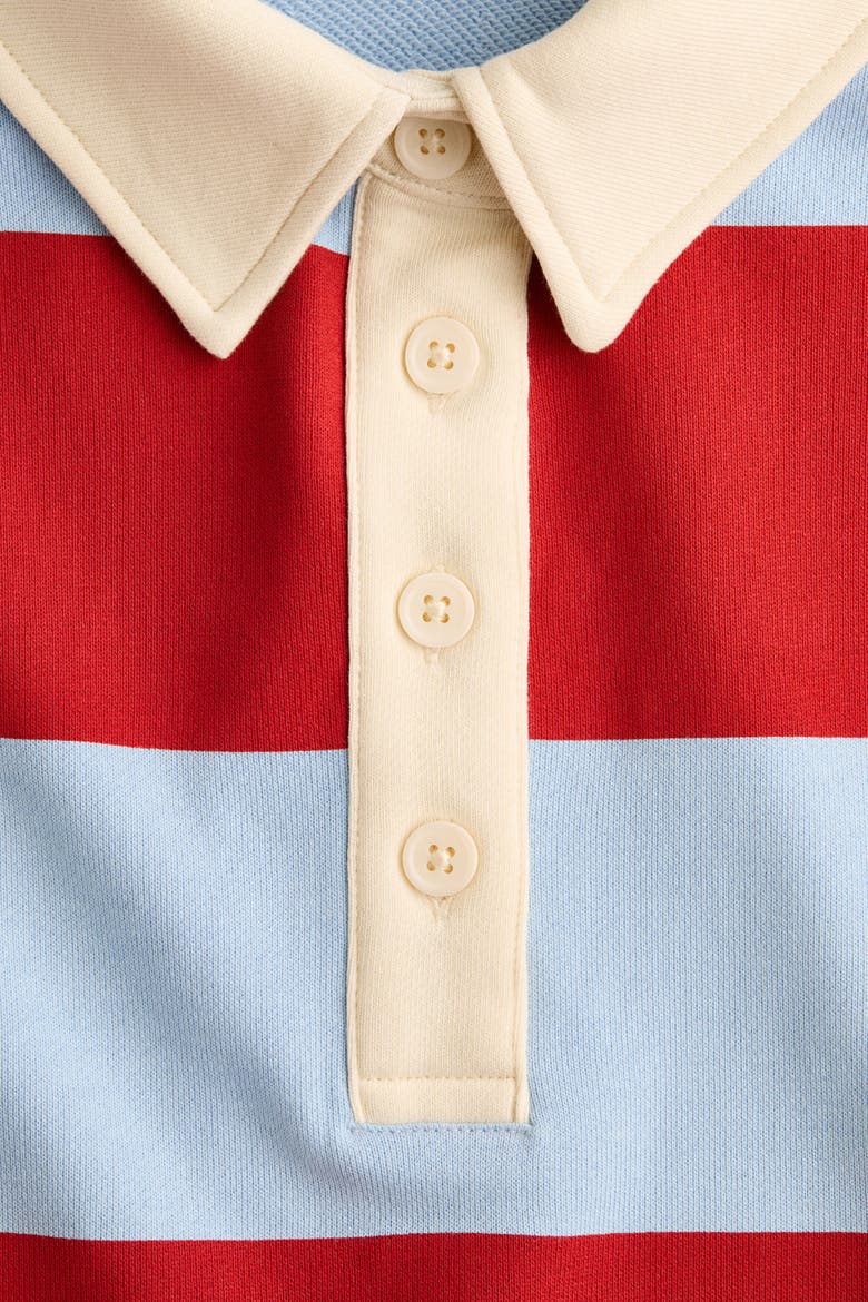 Cotton Rugby Shirt, Alternate, color, Light blue/striped