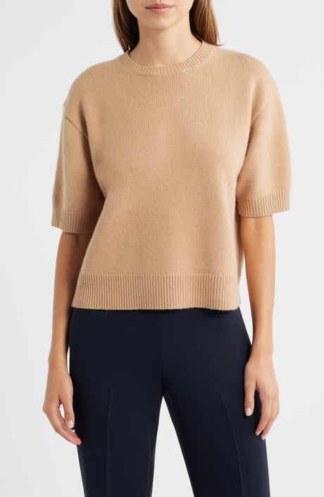 Theory Short Sleeve Cashmere Sweater