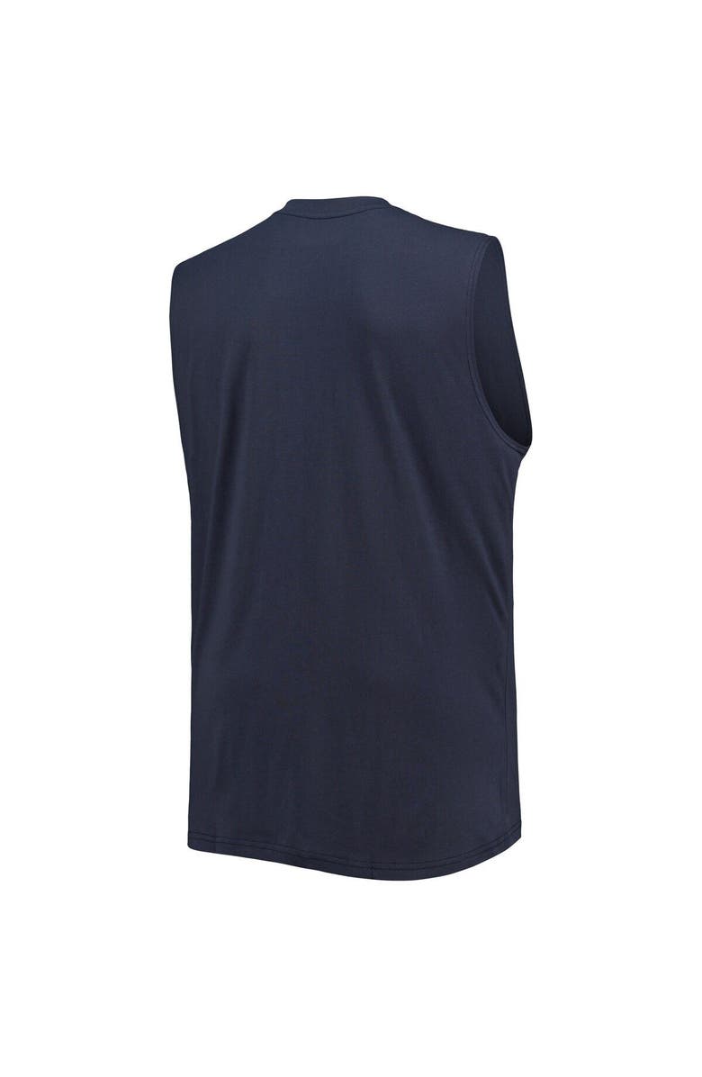 PROFILE Men's Navy Tennessee Titans Big & Tall Muscle Tank Top, Alternate, color, 