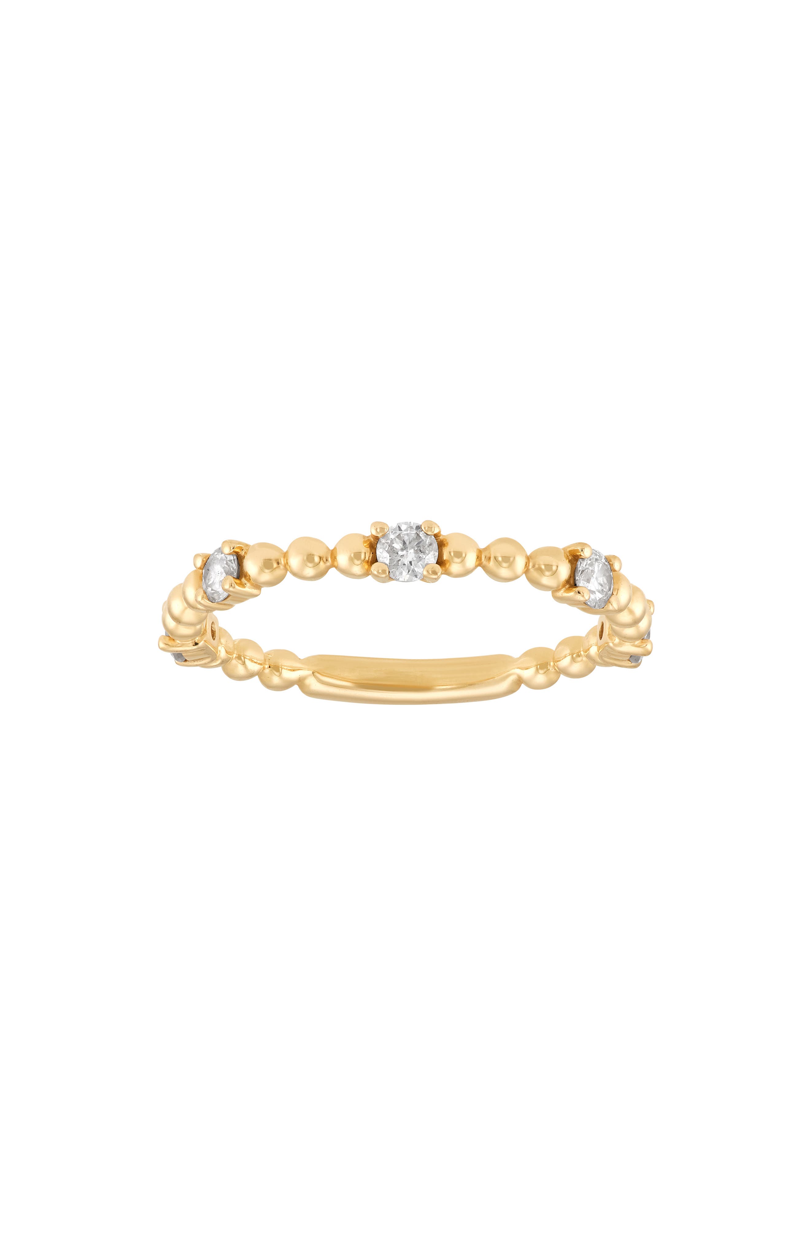Frankie & Zoe Diamond Beaded Band Ring