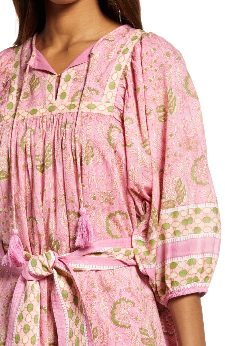 Cleobella Magdalena Print Minidress, Alternate, color, 