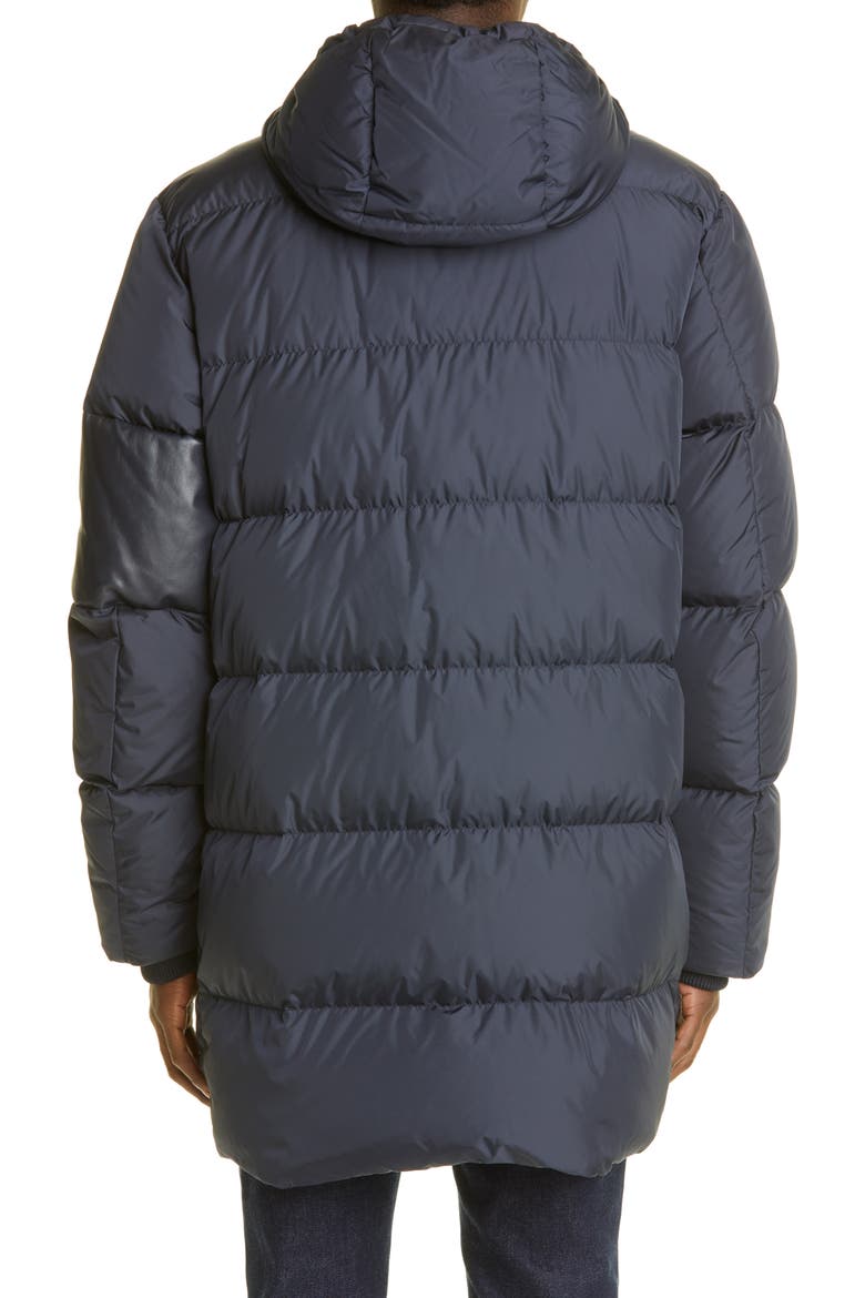 Marceau Water Resistant Down Puffer Coat, Alternate, color, NAVY