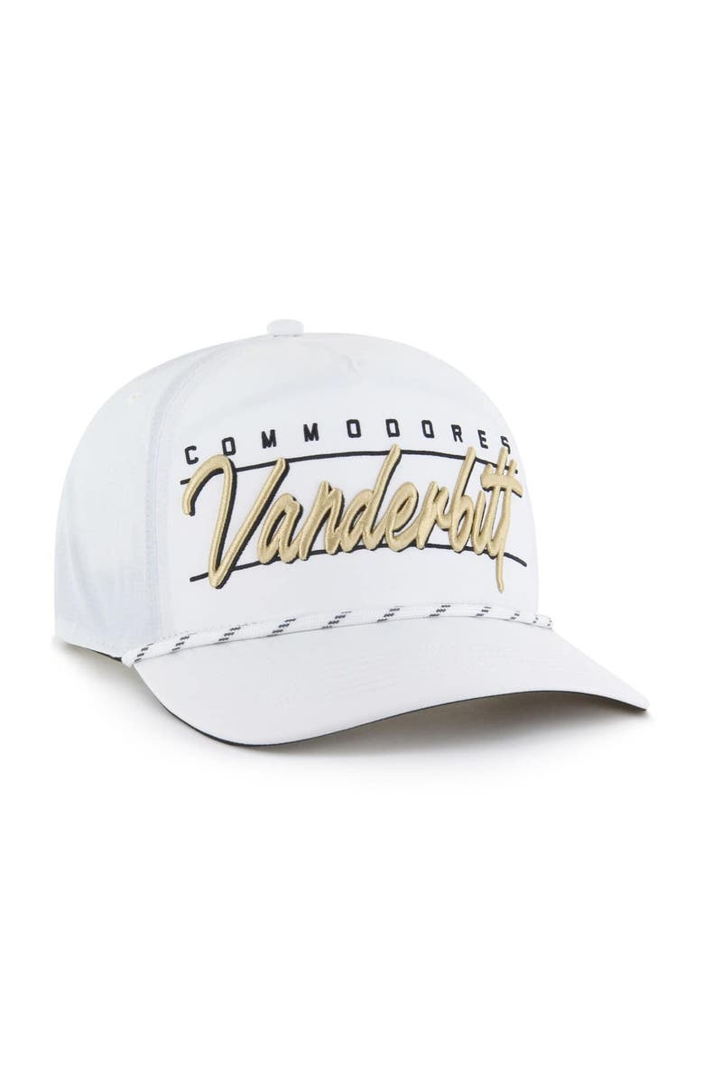 '47 Men's '47 White Vanderbilt Commodores Condor Hitch brrr° Adjustable Hat, Alternate, color,