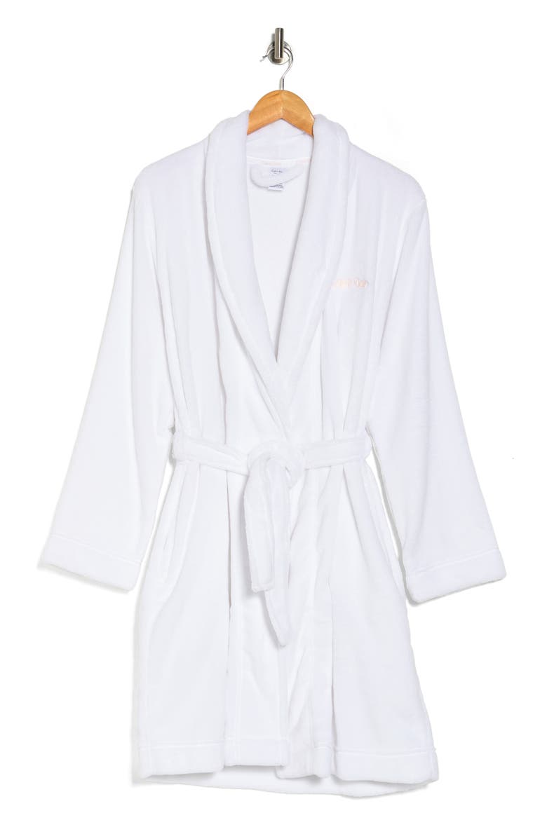Plush Robe, Alternate, color, 100 WHITE