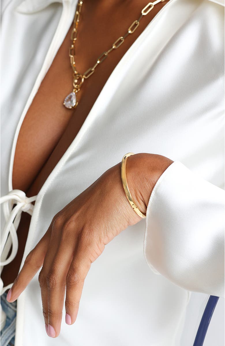 BEN ONI Polished Simple Bangle Bracelet, Alternate, color, Gold