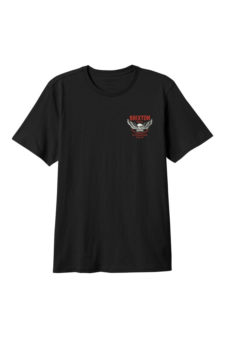 Waller Cotton Graphic T-Shirt, Main, color, BLACK WORN WASH