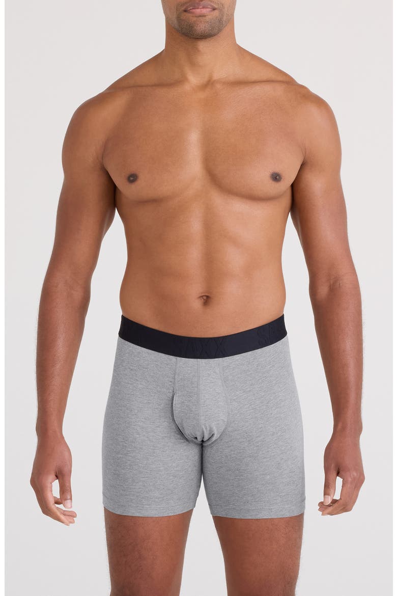 Assorted 2-Pack DropTemp® Cooling Cotton Boxer Briefs, Alternate, color, VIVID STRIPE/ DARK GREY