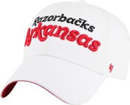 '47 Women's '47 White Arkansas Razorbacks Pensacola Clean Up Adjustable Hat