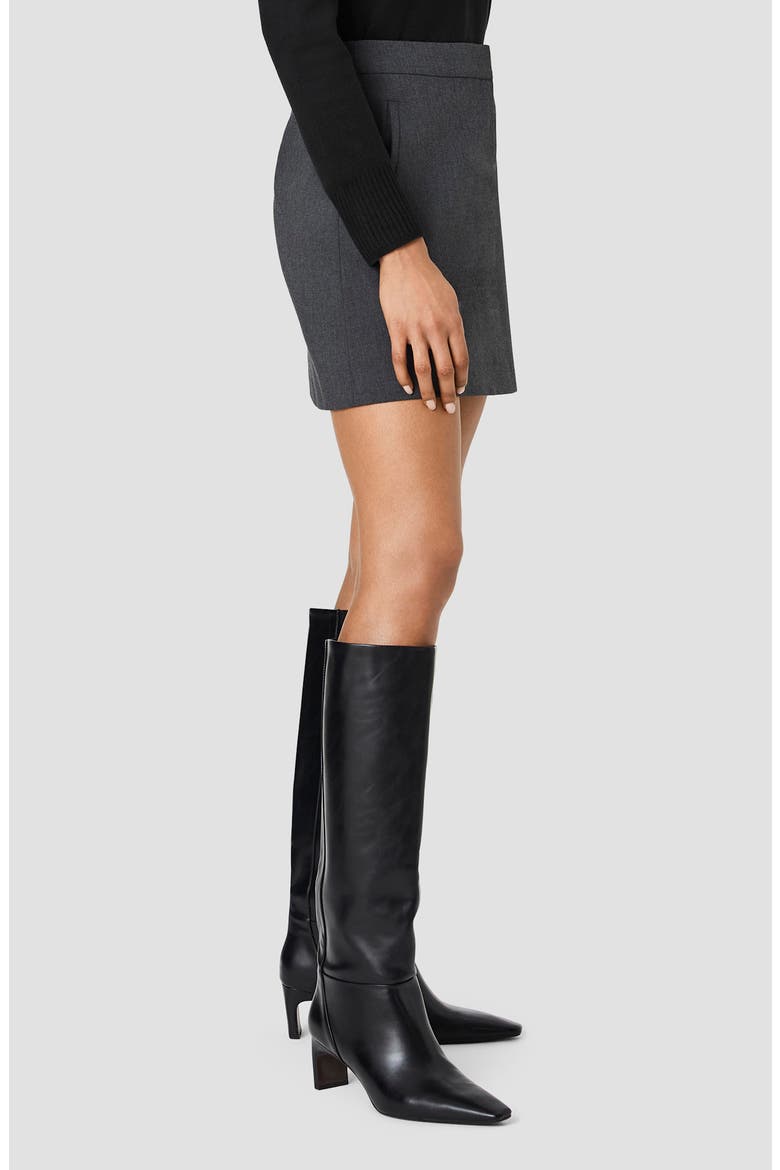 Tavi Crosshatch Miniskirt, Alternate, color, GRAPHITE