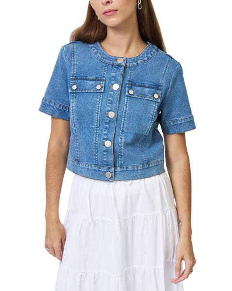 Serena Short Sleeve Denim Jacket