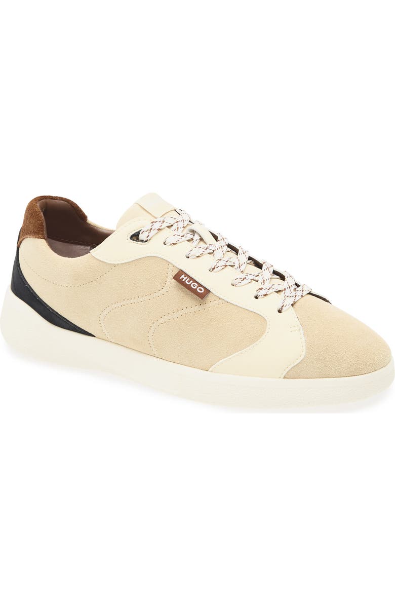 BOSS Riven Tennis Sneaker, Main, color, Light Beige