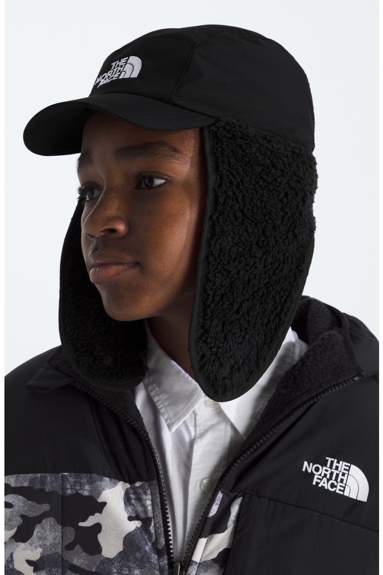 Kids' Shasta Trapper Cap, Alternate, color, TNF BLACK