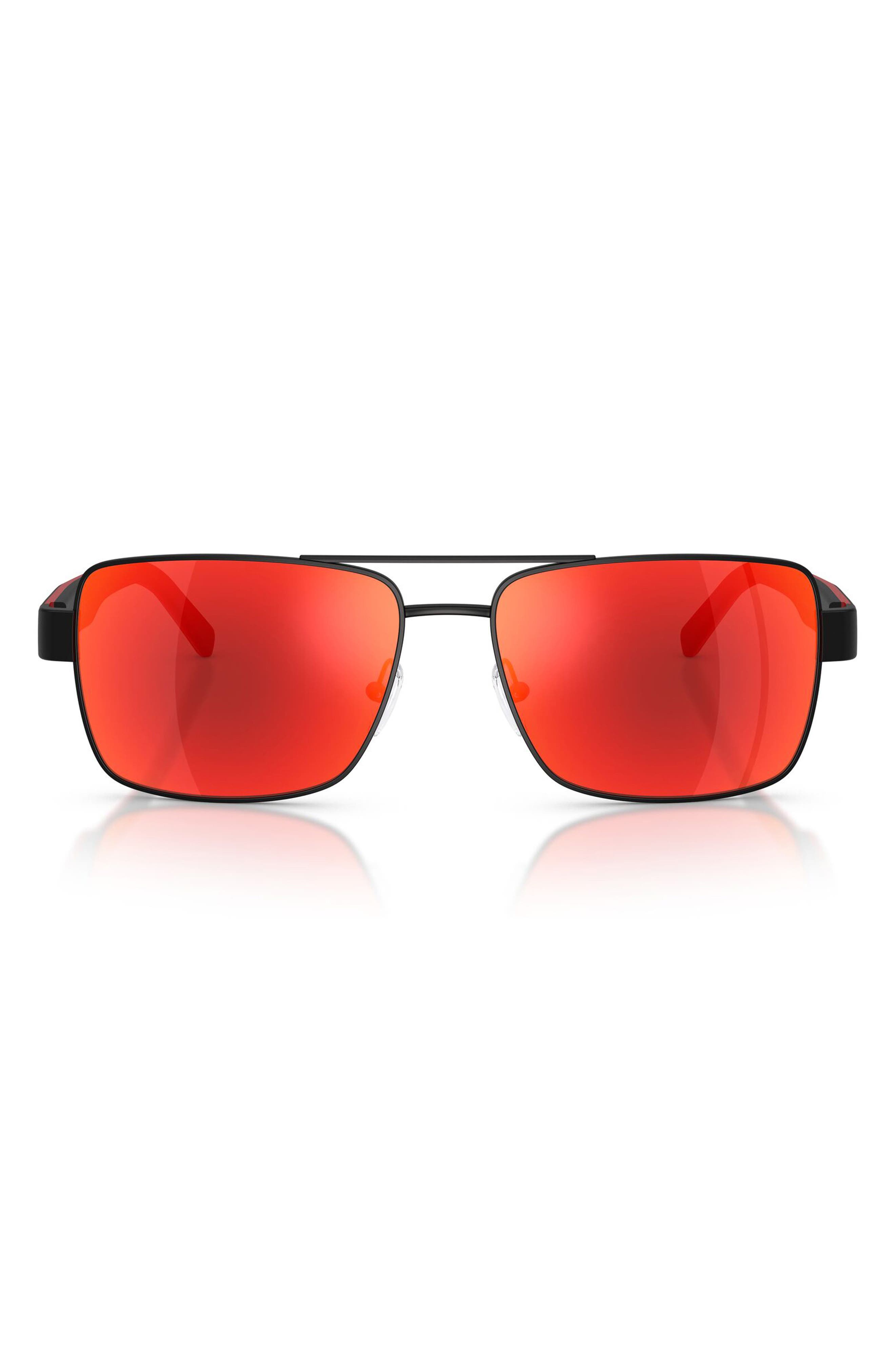 BLACK MATTE / DARK MIRROR RED