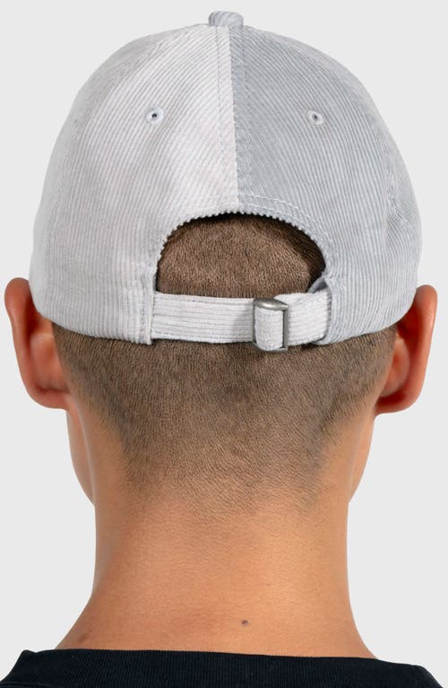 Pleasures Split Corduory Baseball Cap In Grey