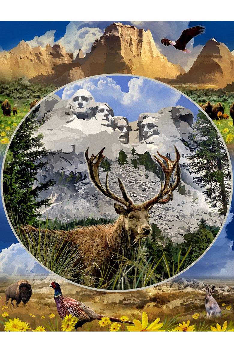 Mount Rushmore 1000 piece Jigsaw Puzzle for Adults, Alternate, color, Multicolor