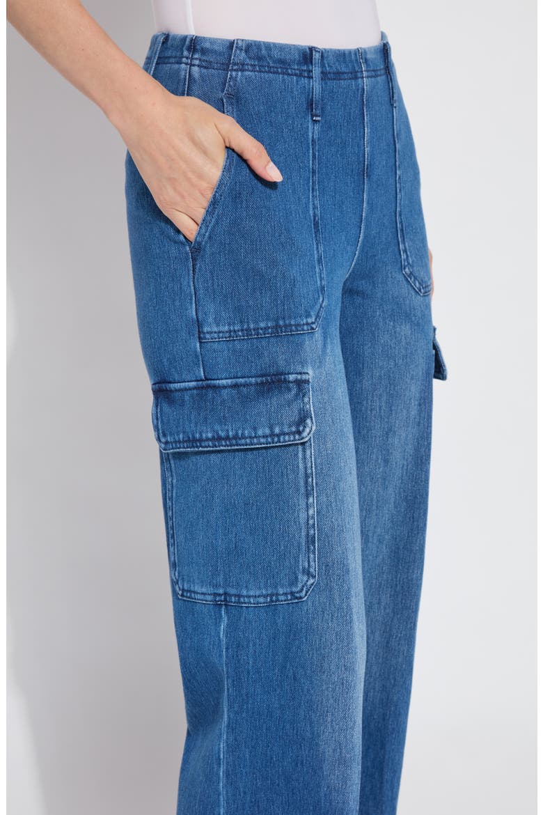 Scout High Waist Cargo Stretch Jeans, Alternate, color, MIDWASH