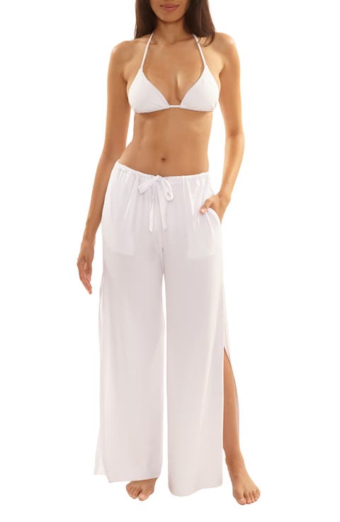 Beach to BBQ Side Slit Cover-Up Pants