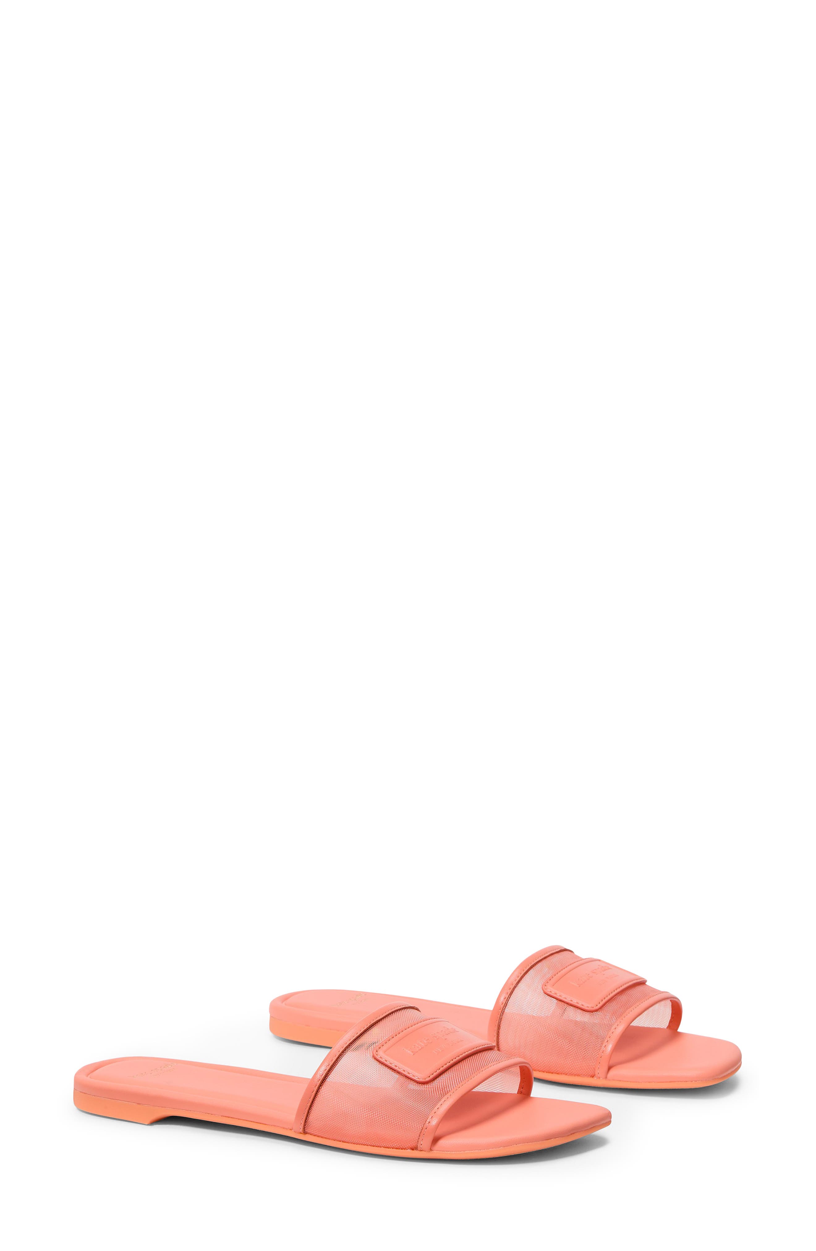 breezy mesh slide sandal, Alternate, color, MELON BALL