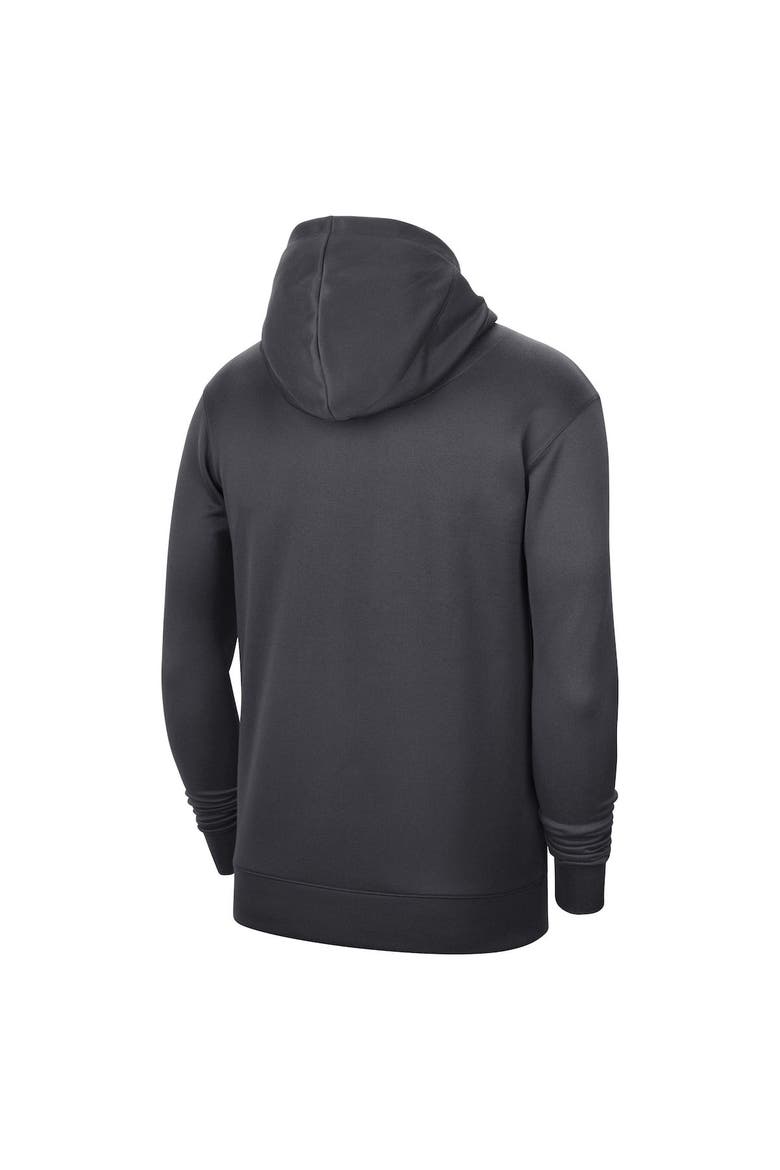 Men's Nike Anthracite Brooklyn Nets 2022/23 Spotlight On-Court Practice Performance Pullover Hoodie, Alternate, color, Anthracite