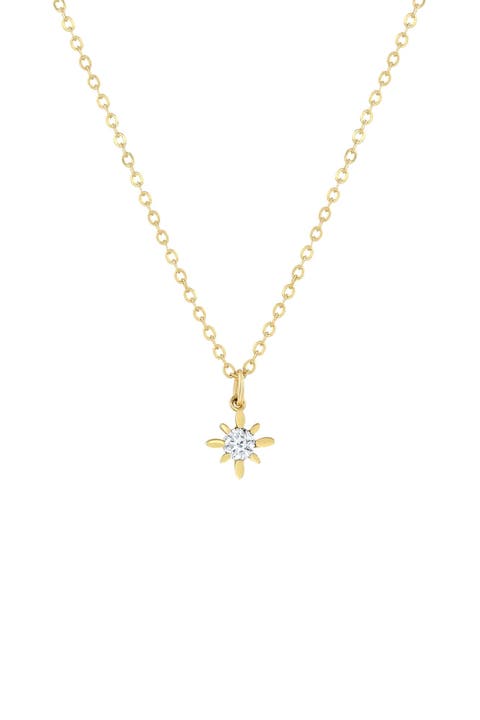 Geneva 14k Gold Diamond Necklace