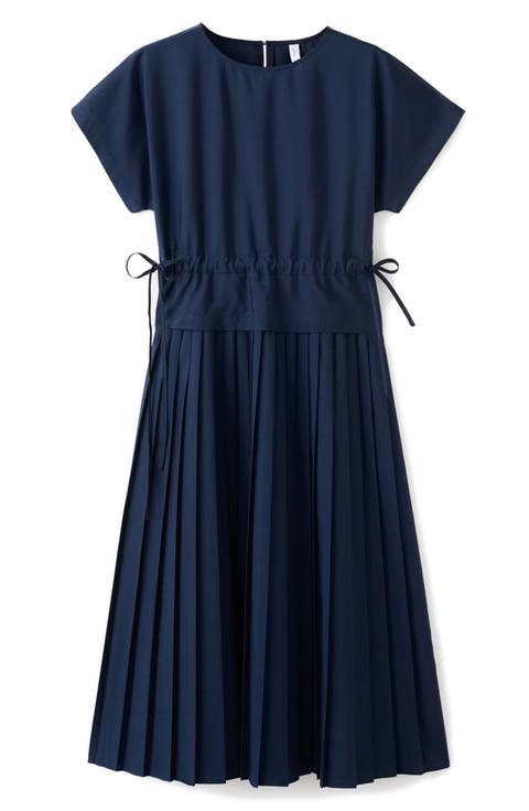 Pleated A-Line Dress