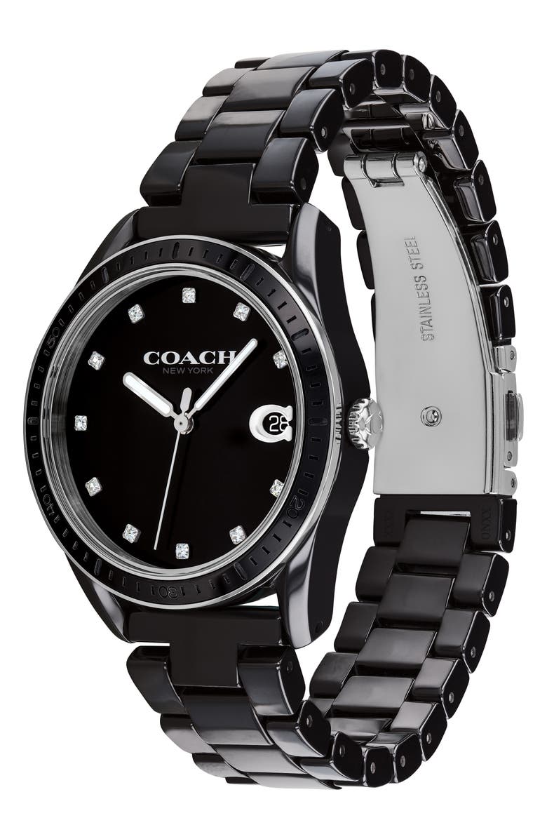 COACH Preston Ceramic Bracelet Watch, 36mm, Alternate, color, 