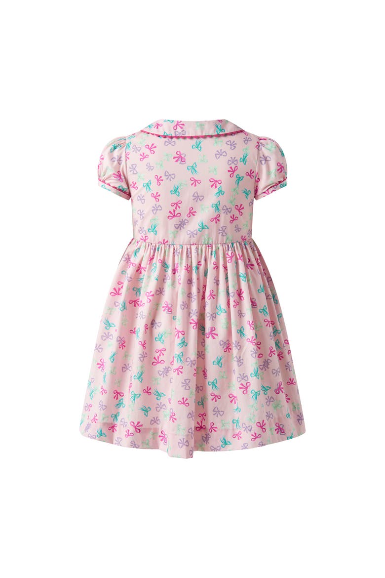 Bow Button-Front Dress, Alternate, color, Pink