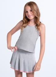 Lucky in Love Girls' Chill Play Grey Tank
