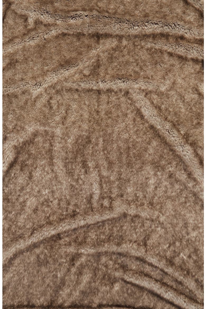 Cuddle Up Faux Fur Shaped Rug, Alternate, color, NEW NATURAL TIPPED