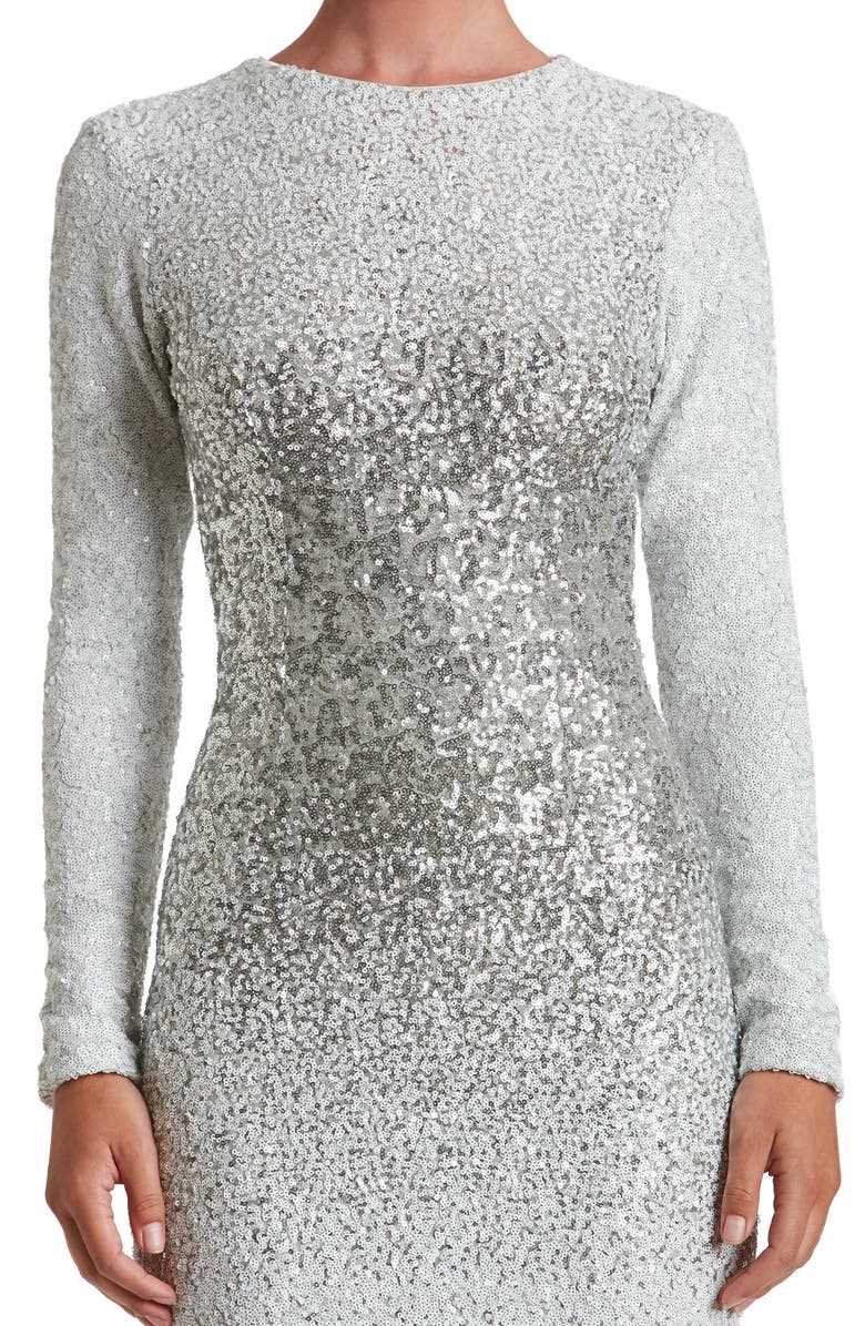 Dress the Population Brooke Sequin Midi Dress, Alternate, color, 