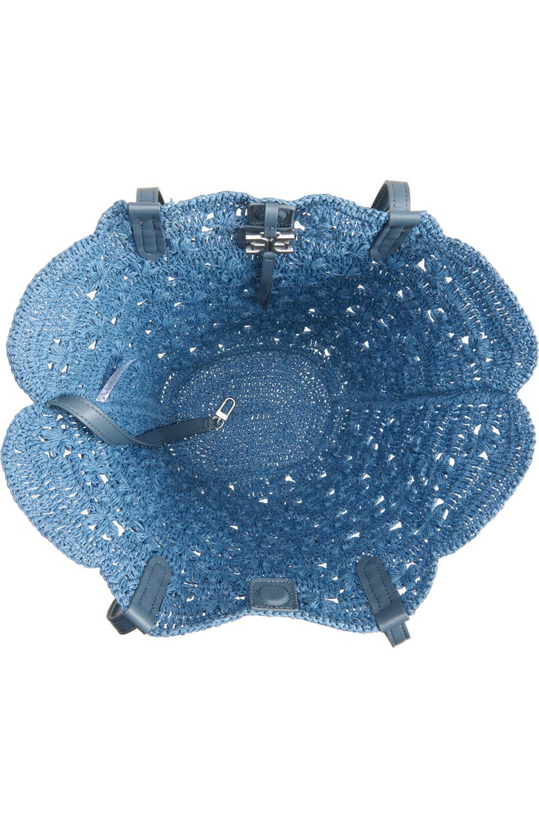 Sam Edelman Layla Floral Raffia Tote Bag, Alternate, color, Blue