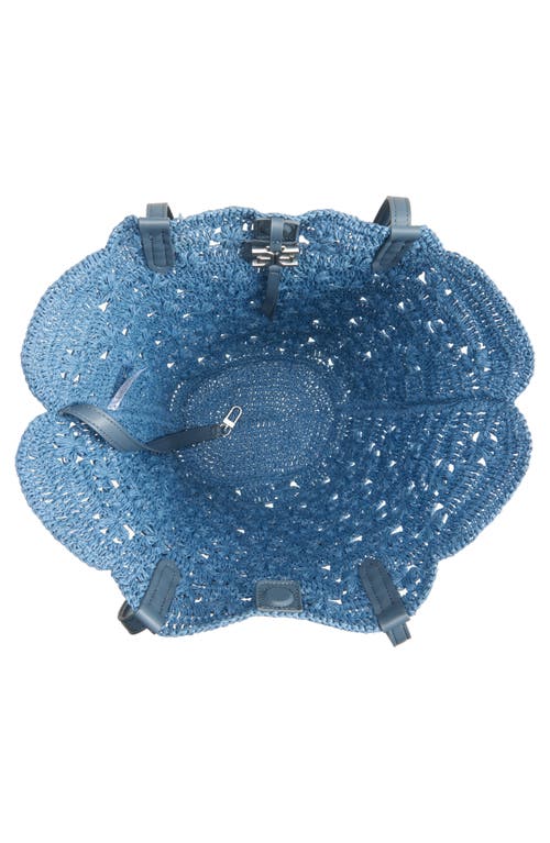SAM EDELMAN SAM EDELMAN LAYLA FLORAL RAFFIA TOTE BAG