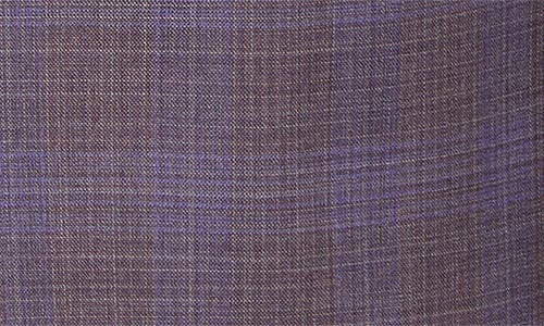 Emporio Armani Plaid Virgin Wool Sport Coat In Purple