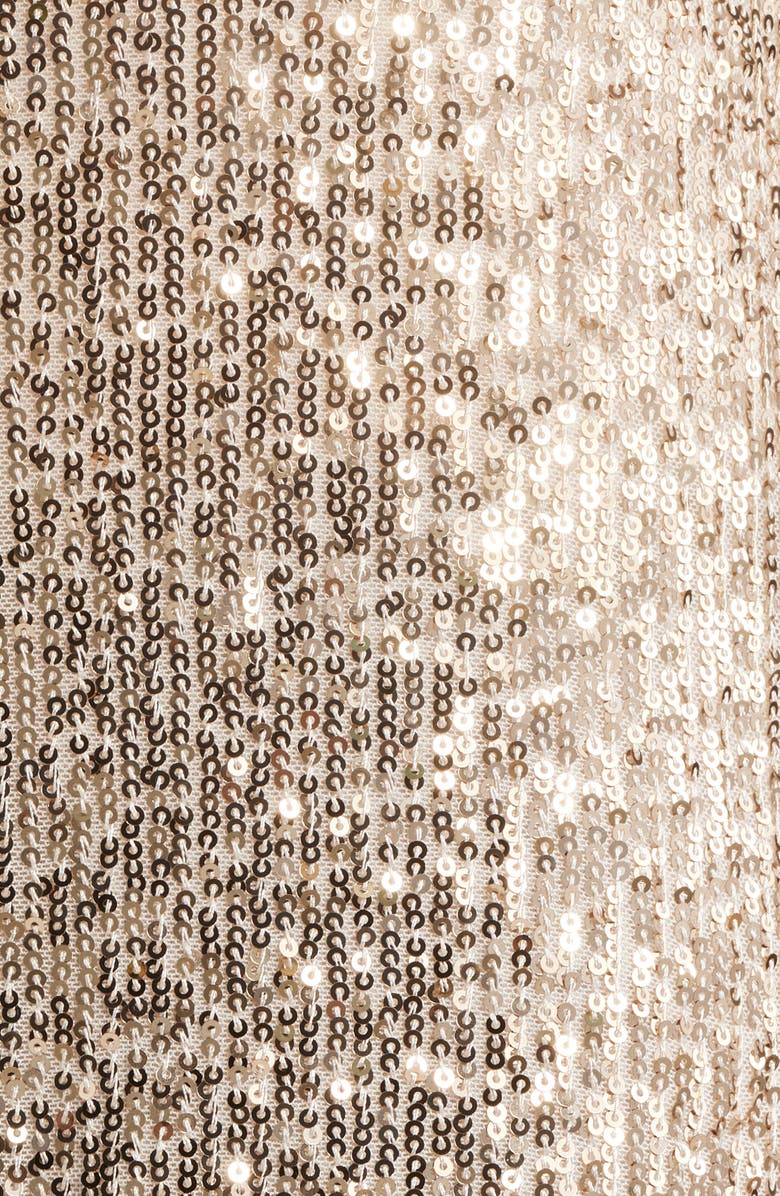 Anne Klein Pull-On Sequin Maxi Skirt, Alternate, color, Luxe Champagne