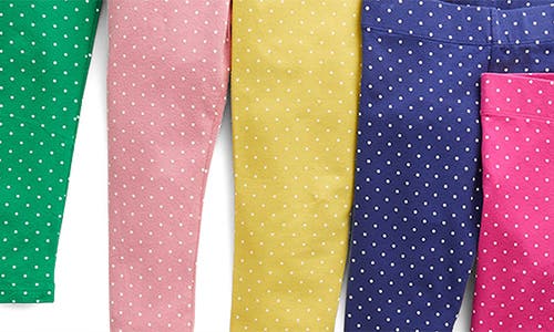 Mini Boden Kids' Polka Dot Assorted 5-pack Cotton Leggings