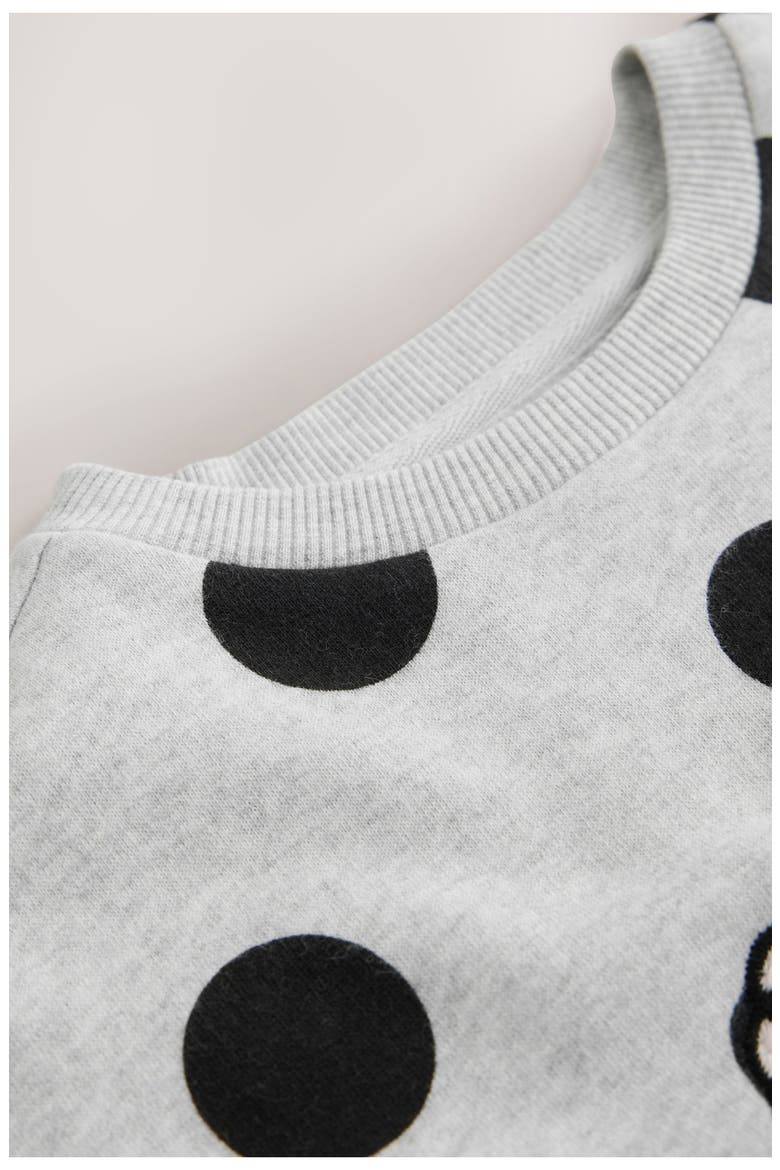 Kids' Poodle Graphic Sweatshirt Dress, Alternate, color, GREY