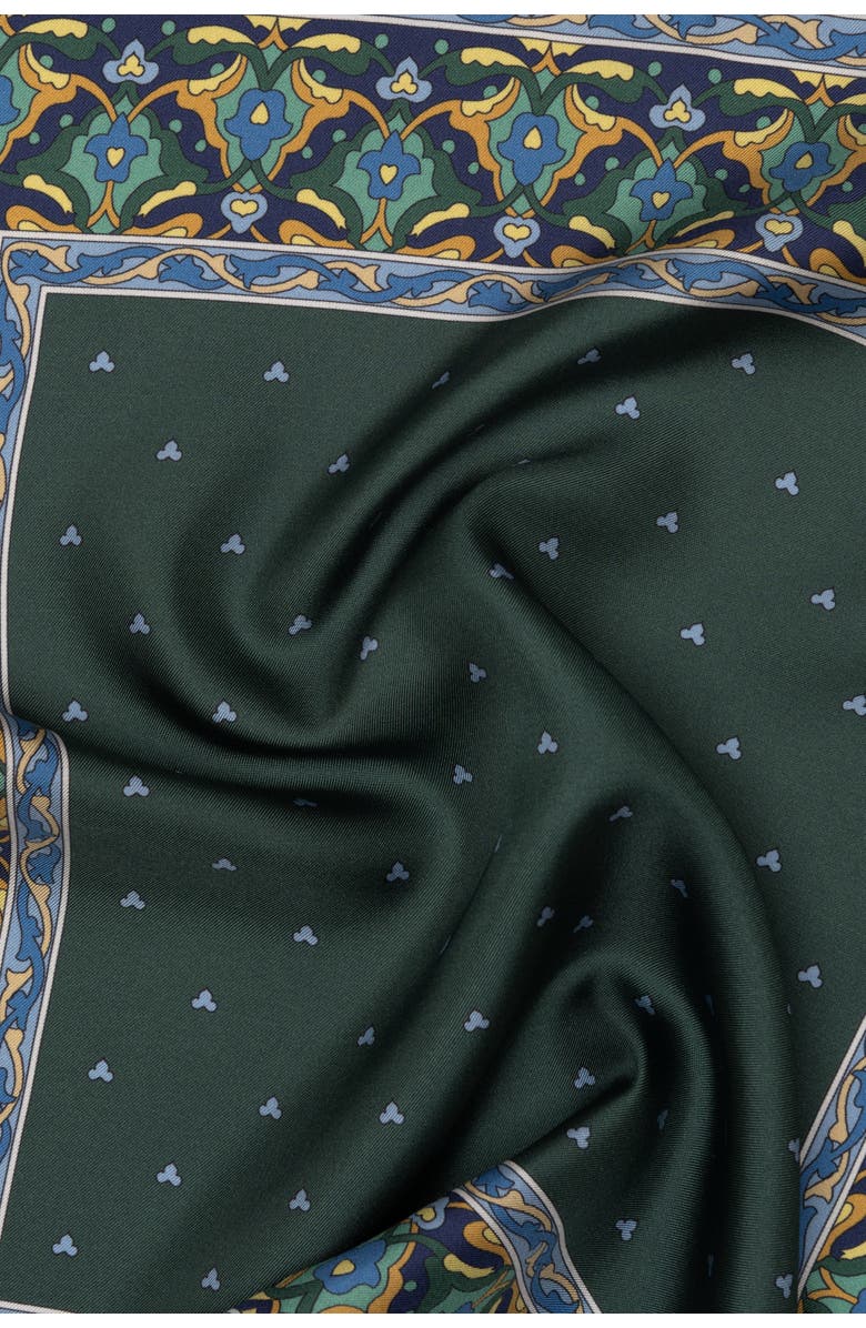 Elizabetta Enrico - Silk Pocket Square for Men, Alternate, color, Green