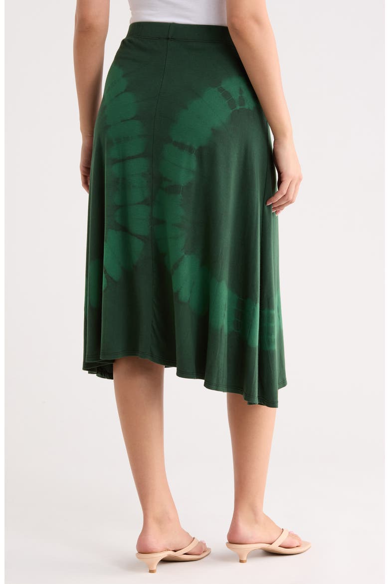 Flared Midi Skirt, Alternate, color, GREEN