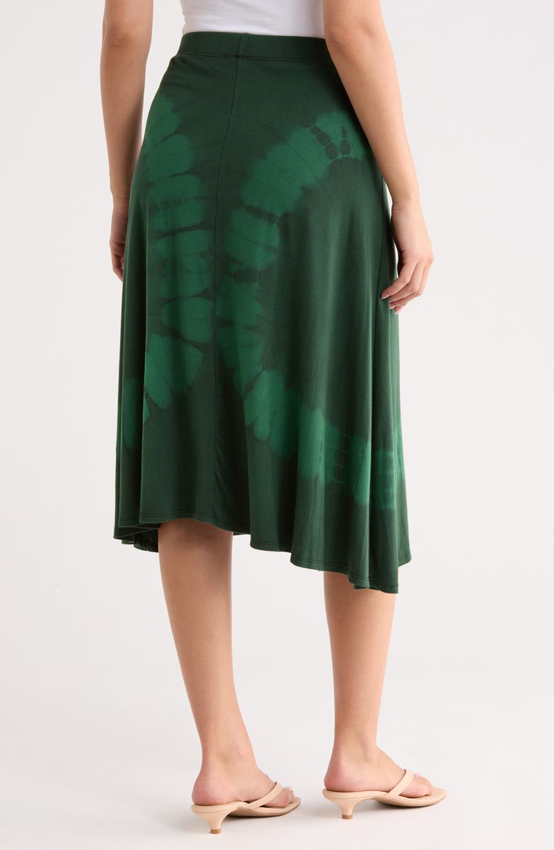 GO COUTURE Flared Midi Skirt, Alternate, color, Green